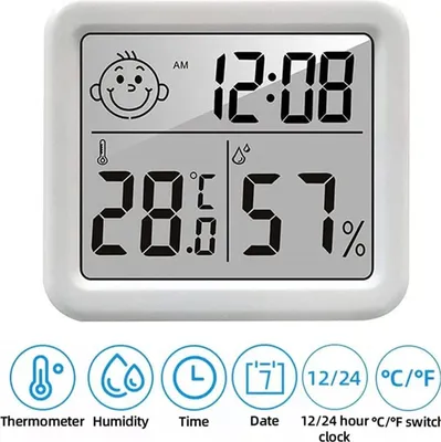 Produktbild von Digitales Thermo-Hygrometer Thermometer Luftfeuchtigkeitsmessgerät Wetterstation