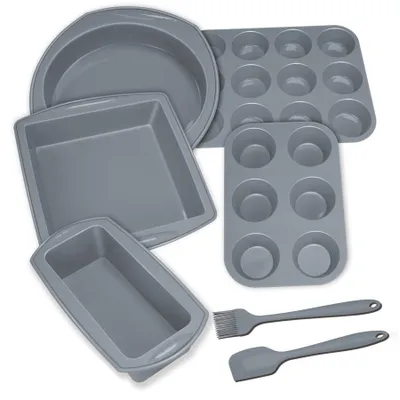 Immagine prodotto di Set di stampi in silicone antiaderenti, 7 pezzi, per forno