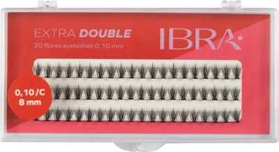 Produktbild von IBRA Wimpernbüschel EXTRA DOUBLE C-0.10 - 8mm 1op.