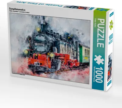 Produktbild von CALVENDO Puzzle Dampflokomotive | 1000 Teile Lege-Größe 64x48cm Foto-Puzzle für glückliche Stunden