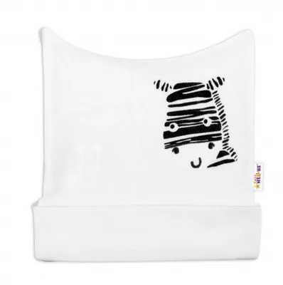 Obrázek produktu pro Baby Nellys Novorozenecká čepička , Zebra - bílá