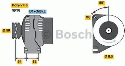 Image de Alternateur triphasé BOSCH 0 986 041 740
