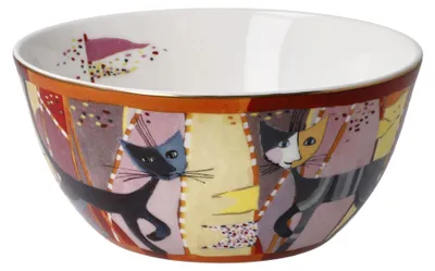 Schale aus Fine Bone China, mehrfarbig, 15 cm