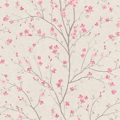 Produktbild von Profhome 379121-GU Blumen Tapete Floral matt rosa weiß 5,33 m2