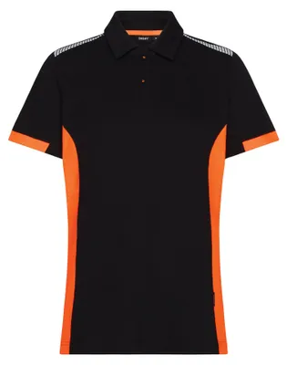 Produktbild von Poloshirt für Damen Veracruz Women COPES83 220g  schwarz/fluo orange, Gr. M DASSY 710071