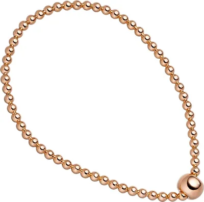 Produktbild von JOBO Armband 925 Sterling Silber rotgold vergoldet endlos elastisch
