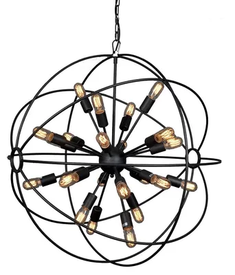 Zdjęcie produktu dla Żyrandol metalowy Sputnik Grey D100cm