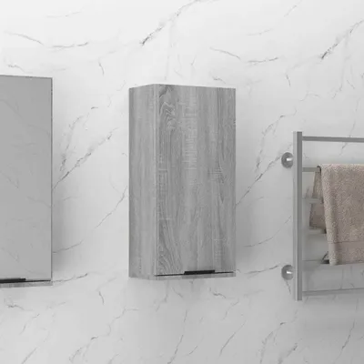 Produktbild von "2026 Promotion" Wand-Badschrank - Badezimmerschrank - Grau Sonoma 32x20x67 cm - Badezimmer CC28215