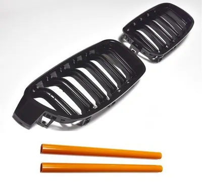 Immagine prodotto di Griglia anteriore e griglia sportiva nere e arancioni per BMW F30 F31, modelli dal 2011 al 2019