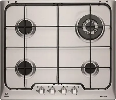 Image de Electrolux PX640UV Table de cuisson en acier inoxydable Intégré gaz 4 brûleurs