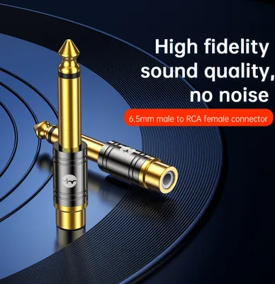 Produktbild von YHEMI MA510-6-R Audio-Adapter 6,5MM (männlich)  auf RCA (weiblich) Audio-Adapter