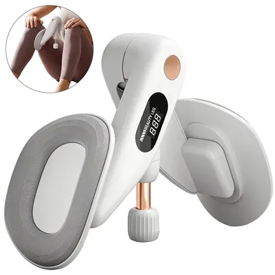 Produktbild von Beckenbodentrainer mit Digitalzähler & Timer,Multifunktionaler Beintrainer für Zuhause,Verstellbarer Widerstand, 360° Drehbar,Oberschenkeltrainer für Postnatale Erholung, Yoga & Fitness