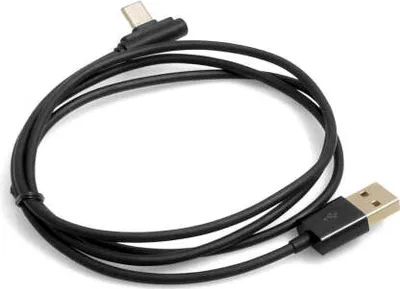 Produktbild von System-S USB 3.1 Typ C gewinkelt zu USB A 2.0 Kabel 100 cm