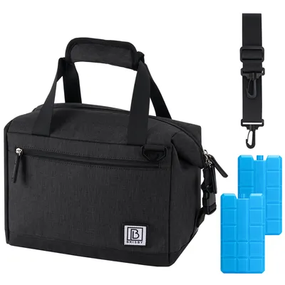 Produktbild von Brisby Kühltasche – Lunchtasche – 12 l – 4-lagige Isolierung – Schwarz