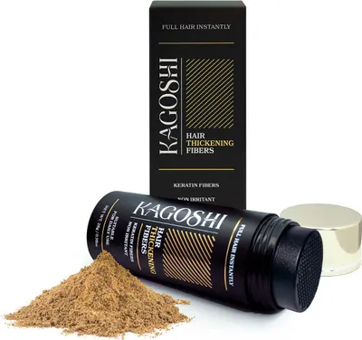 Produktbild von Kagoshi Hair Fibers 28g ŚREDNI BLOND Mikrowłókna do Zagęszczania Rzadkich Włosów Natychmiastowy Efekt Gęstych Włosów Najwyższa Jakość