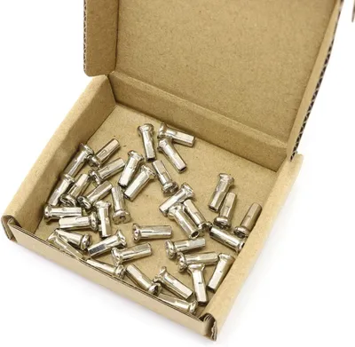 Productafbeelding van Fiets Spaaknippels - Wiel Spaken - Fiets Reparatie - Roestvrij Koolstofstaal - 12 mm - Zilver