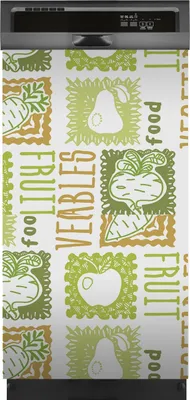 Produktbild von Magnete Dekorative 45x80 cm Küche Magnetmatte Spülmaschine - Obst und Gemüse