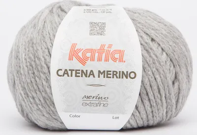 Produktbild von CATENA MERINO - CONCEPT von Katia - GRIS CLARO (205) - 50 g / ca. 120 m Wolle