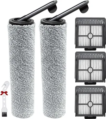 Produktbild von KiimSin Hauptbürste Zubehör set für Dreame H12 H11 Core Nass- und Trockensauger, 2 Bürstenrolle +3 HEPA Filter +1 Reinigungsbürste, geeignet für Haushaltsreinigung