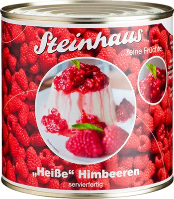 Immagine prodotto di Lamponi caldi Steinhaus freddi o caldi per dessert 2650ml