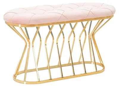 Immagine prodotto di Panca Casa Padrino rosa/oro 91 cm - Interni
