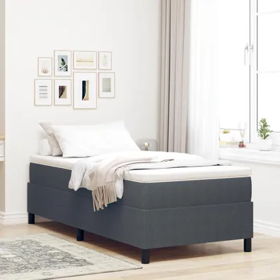 Immagine prodotto di vidaXL Letto a piattaforma Grigio scuro 80 x 200 cm Tessuto in velluto a coste