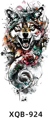 Produktbild von INF Schwarzer wasserdichter temporärer Tattoo-Ärmel - Realistischer Halbarm-Tattoo-Aufkleber 9