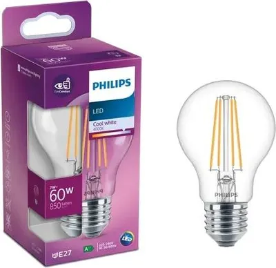 Zdjęcie produktu dla Philips 8718699784003, 7 W, 60 W, E27, 850 lm, 15000 h, Neutralne białe