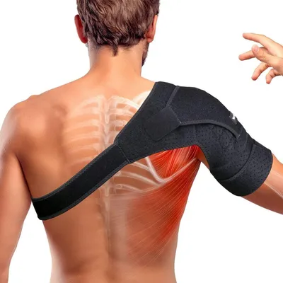 Produktbild von Schulterbandage verstellbare Kompression, Kupfergewebe Magnetfeldtherapie, gegen Sehnenentzündung und Schmerzen