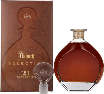 Produktbild von Asbach Selection 21 Jahre Glaskaraffe | 40 % vol | 0,7 l