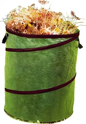 Produktbild von Meister Werkzeuge Laubsack 160L Ø55x68cm, reißfest, PopUp-Funktion, mit Griffen, Garten