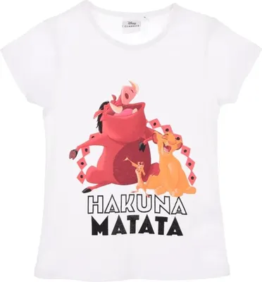 Produktbild von Disney König Löwen Simba Kinder Jungen kurzarm T-Shirt Shirt – Weiß / 104