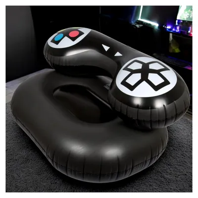 Produktbild von Aufblasbarer Gaming-Sessel – Bequemer Sitz im Game-Controller-Design, ca. 115 x 70 x 55 cm, Retro-Stil, ideales Zubehör für Gamer