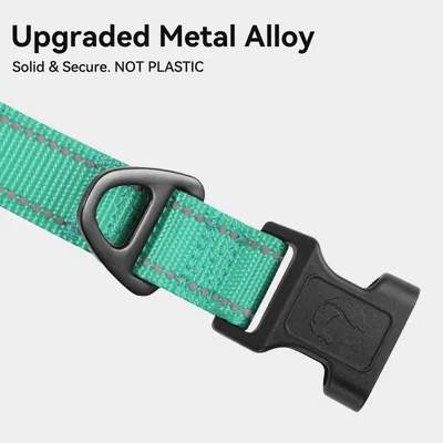 Productafbeelding van Halsband voor grote honden, verstelbaar, met padding, reflecterend, maat XL, gemaakt van neopreen en nylon