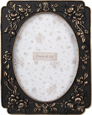 Image de Clayre & Eef Cadre photo 13x18 cm noir plastique
