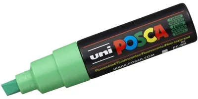 Produktbild von POSCA uni PC-8K, 1 Stück(e), Grün, Meißel, Schwarz, Grün, 8 mm, Tinte auf Wasserbasis