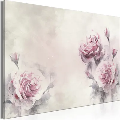 Produktbild von Modernes Wandbild b-C-0792-b-a (120x80 cm) - 1 Teilig Bilder Fotografie auf Leinwand Foto Bild Dekoration Wand Bilder Kunstdruck BLUMEN ROSEN