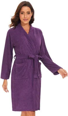 Produktbild von Lichtgewichte Damen-Badetasche, knielang, paars, Sauna