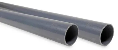 Produktbild von d 50 mm PVC Rohr ohne Muffe grau 2x 1,5 m
