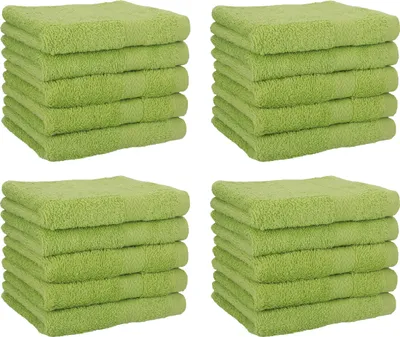 Produktbild von Betz 20 Stück Seiftücher 30x30 cm PREMIUM 100% Baumwolle Set Farbe: avocadogrün