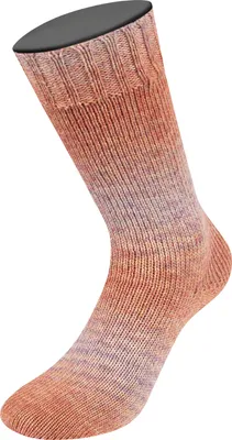 Produktbild von Lana Grossa MEILENWEIT 100 g Merino Extrafine SHADES 4-fach Merino-Sockenwolle 420 m Farbe 7221 - Ocker/Terrakotta/Grau/Flieder