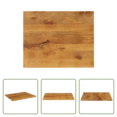 Zdjęcie produktu dla Blat stołu Living Store 90x80x3,8 cm prostokątny z litego drewna mango