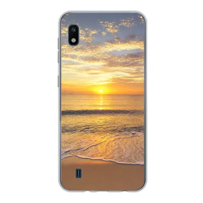 Produktbild von MuchoWow® Handyhülle Schutzhülle Hülle für Samsung Galaxy A10 Strand - Sonnenuntergang - Meer Silikon Softcase Handy Hülle - Schutzhülle