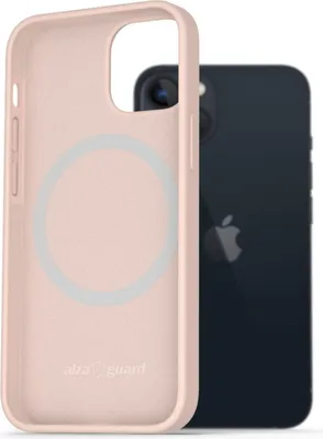 Zdjęcie produktu dla Silikonowe etui AlzaGuard kompatybilne z Magsafe pro iPhone 13 růžový