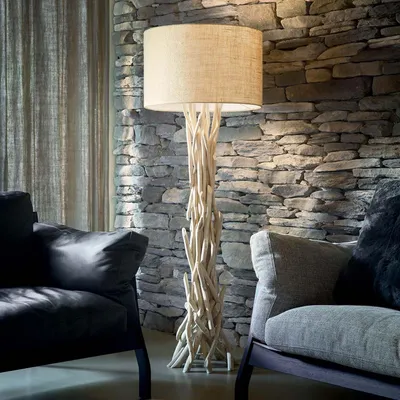 Produktbild von Ideal Lux Driftwood pt1, Holz, Metall, Holz, IP20, II, E27, 1 Glühbirne(n)