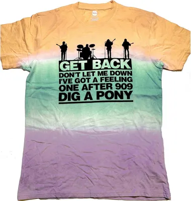 Immagine prodotto di The Beatles - Maglietta colorata "Get Back" per uomo/donna Unisex RO4978 (L) (Multicolore)