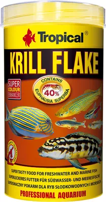 Obrázek produktu pro Tropical KRILL FLAKE, Akvarijní ryby, Suché krmivo pro ryby, Krill, 0,1 kg, 0,5 l, Dávkovač
