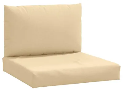 Immagine prodotto di vidaXL Cuscino Pallet 2 pezzi tessuto Melange Beige