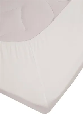 Produktbild von Beddinghouse Spannbettlaken BH Jersey Stretch TDS_White_UV_UV_160x200/220 160 x 200/220 cm, Pocket depth: 25 cm, Split: 85 cm 1 Splittopper-Spannbettlaken