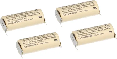 Produktbild von 4x FDK CR17450SE-FT1 3V 2500mAh A Lithium Batterie – 3 Printpins ++/-